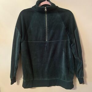 Green Half-Zip Sweater